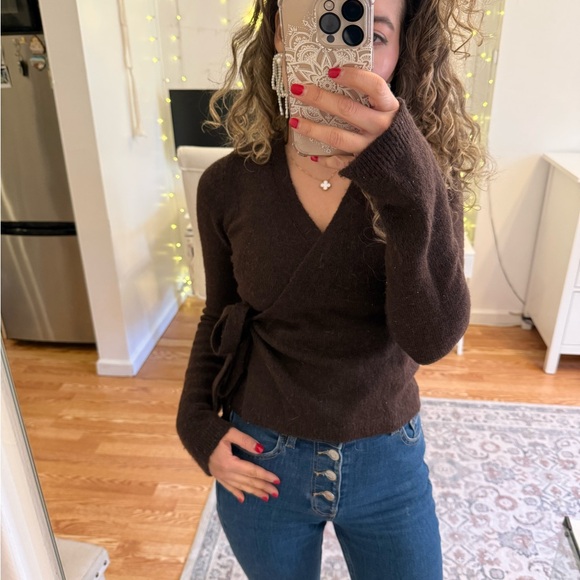 🔥Wool🔥Wrap Cardigan - Picture 2 of 4